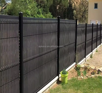 Clôture de jardin de haute qualité en fer galvanisé incurvé 3D, écologique, anti-rongeurs, pour usage résidentiel et commercial