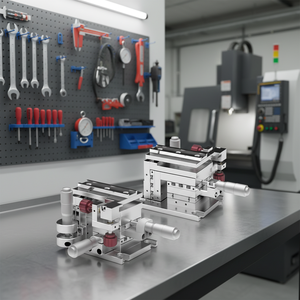Omtools HFA-XYZT Serie 5-assige hoogstabiele optische vezel lineaire bewegingsstages, handmatig, 304 roestvrij staal, 1 jaar garantie - Product Image 3
