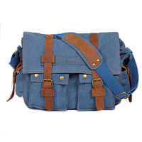 Sac messager vintage en toile de créateur pour homme, sac bandoulière en toile, sac de facteur pour homme