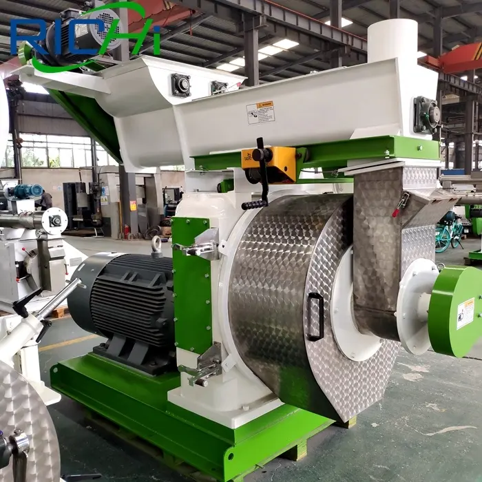 Gear box ce jerami karet serbuk gergaji pembiakan solid pellet mill untuk dijual australia