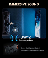 Projecteur vidéo portable rétro cinéma HD 4K 1080P Home Cinéma Android 12 Professionnel pour ordinateur et téléphone portable avec Wifi