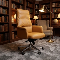 Chaise de bureau de directeur en cuir moderne à dossier bas commercial meubles chaise de bureau en cuir de patron exécutif