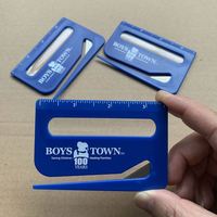 Ouvre-lettres en plastique multifonction personnalisé avec règle et loupe Logo personnalisé promotionnel