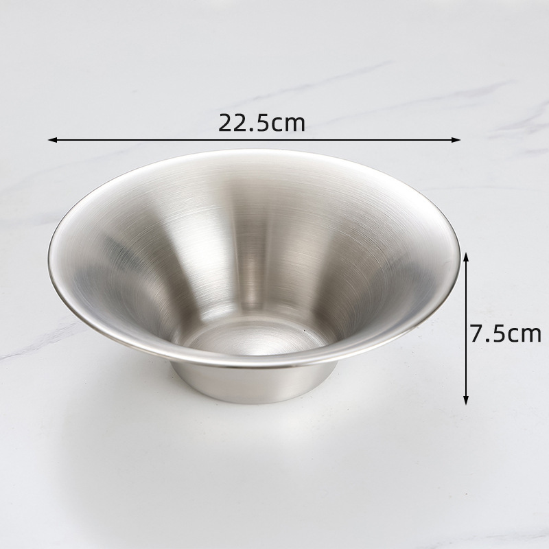 22cm flared salad bowl (silver)