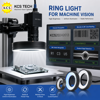 Anneau lumineux pour vision industrielle 60mm DC24V, éclairage LED blanc, bleu, rouge, vert, 0-90 degrés, pour inspection de puces électroniques