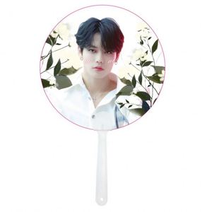 Éventail en plastique transparent personnalisé, éventail en plastique 3D, éventail transparent en PVC avec un joli cadeau - Product Image 2