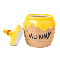 Pot en céramique Snack Jar décoration de la maison petit sculpté 3D cuisine nourriture écologique multifonction dessin animé cuisine stockage