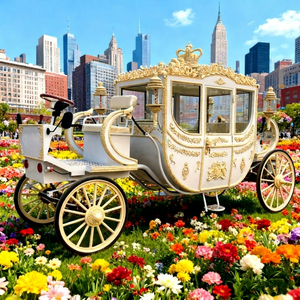 Carroza Turística Eléctrica de Último Diseño con Color Personalizable, para 6 Personas, con Neumáticos de Goma Sólida, Carro de Turismo, Buggy de Acero - Product Image 1