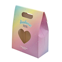 Boîte en papier kraft avec logo personnalisé d'usine, matériaux recyclés biodégradables, emballage cadeau haut de gamme, laminage mat, estampage à chaud, couleur blush