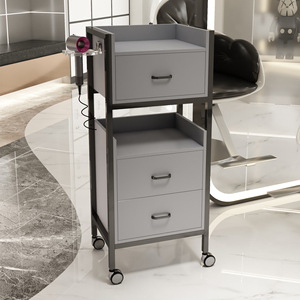 Chariot de rangement pour salon de coiffure et institut de beauté avec tiroirs, meuble de rangement pour salon de beauté avec tiroirs - Product Image 4