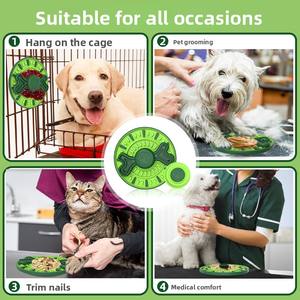 Jeu de puzzle interactif pour chien, tapis de léchage rotatif couineur, distributeur de nourriture lente, étanche, motif uni, jouet de dressage pour animaux de compagnie, pour <span class=keywords><strong>le</strong></span> nettoyage des dents et la mastication - Product Image 5
