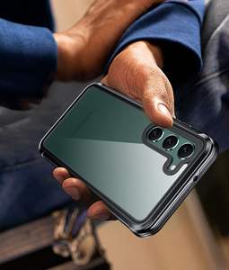 Double ayer Rugged clear back Phone case cove Pour Samsung <span class=keywords><strong>Galaxy</strong></span> S22 S21 <span class=keywords><strong>S23</strong></span> Ultra PLUS <span class=keywords><strong>S23</strong></span> avec Screen Protector Shockproof Case - Product Image 5