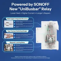 Interrupteur intelligent WiFi Sonoff BASIC-1GSP Matter sur rail DIN, 32A haute puissance, relais de surveillance de la consommation d'énergie, compatible Apple Home Alexa
