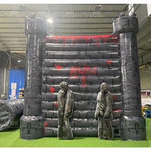 Customized <b>Inflatable</b> Scary Themed Haunted <b>House</b> Tent for Kids Halloween Modern Style Black Color Easy Setup CE Certified - Product Image 5