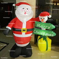Vente flash : Gonflables de Noël, Père Noël gonflable de 8 pieds avec lumières LED pour décorations de vacances