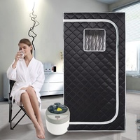 Ensemble de sauna à vapeur complet pour la maison, grand sauna à vapeur pliable de 4 litres, sauna portable pour spa 1 2 personnes
