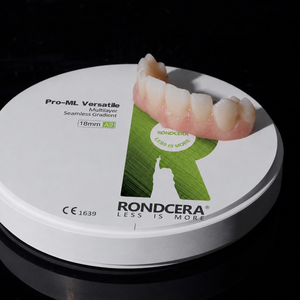 บล็อกเซอร์โคเนียอเนกประสงค์ Rondcera ปรับแต่งง่าย ใช้ได้กับการปรับการกัดฟันหลังสำหรับงานทันตกรรมในห้องปฏิบัติการ - Product Image 1
