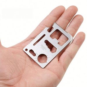 Couteau de survie multi-outils en acier inoxydable, taille carte de crédit, avec logo personnalisé, outil compact pour le camping en plein air, idéal pour les cadeaux - Product Image 4