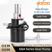 Bomba Dosificadora Magnética de Alta Precisión DOCOD para Procesamiento de Alimentos, Bombas de Engranajes de Accionamiento Magnético Micro con Motor BLDC de 70W