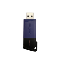 Kingstons Data exotravel 100% asli, Exodia 128GB USB 3.2 Gen 1 Merah Hitam DTXM/128G