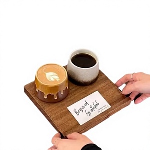 Handmade <b>wood</b> <b>tray</b> with customized hole without glass made from India - Product Image 4