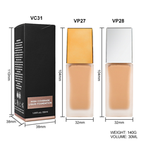 Fond de teint liquide 10 couleurs maquillage label privé fond de teint couverture complète vente en gros