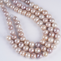 Chaîne de perles d'eau douce, perles naturelles, 14-17 mm, chaîne de perles Edison, blanc, rose, violet, mélange de couleurs pour la fabrication de bijoux