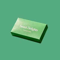 Boîte d'emballage de luxe mate OEM pour confiseries, impression de logo personnalisée, carton cadeau pour Noël et anniversaire