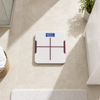 Pèse-personne intelligent Bluetooth numérique avec analyse de la composition corporelle, affichage LCD précis, application de suivi de santé et de fitness pour la chambre à coucher