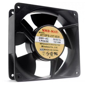 พัดลม NMB-MAT7 Ac ขนาด 12 ซม. 230V 50/60Hz 1 เฟส 15/14W สำหรับระบายความร้อนอุปกรณ์อิเล็กทรอนิกส์ - Product Image 1