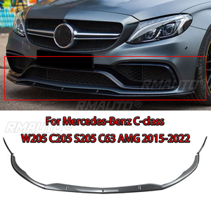5Pcs Car Front Bumper Lip Diffuser Spoiler <b>Splitter</b> for Mercedes-Benz C-class W205 C205 S205 C63 C63s Only AMG 2015-2022 - Product Image 1