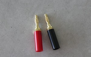 שחור + אדום 4.0mm זהב מצופה הלחמה בננה מחבר - Product Image 4