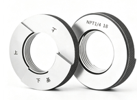 Fabricant de jauges d'anneaux de filetage coniques américains NPT simples, jauges d'anneaux de filetage Go et No-Go : NPT 1/16, 1/8, 1/4, 3/8, 1/2, 3/4, 1