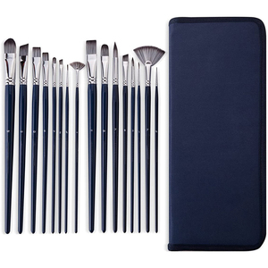 Workpro — jeu de pinceaux pour peinture artiste, 16 pièces, pour peinture à l'huile acrylique, aquarelle, Gouache et peinture faciale - Product Image 3