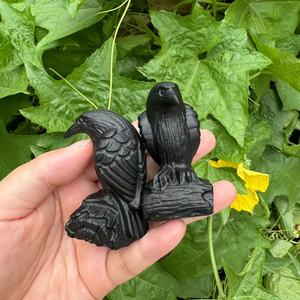 6cm Obsidian Natural Stones Raven <b>Crystal</b> Healing Stones <b>Cheap</b> Gifts <b>Crystal</b> Animals Carvings <b>Crystal</b> Crow - Product Image 1