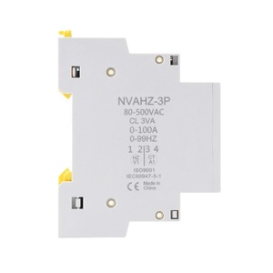 Dispositivo de medidor de voltaje de corriente <span class=keywords><strong>Hertz</strong></span> Estabilizador de salida AC 80-500V 100A Hz Medidor de energía montado en riel DIN Pantalla digital - Product Image 4