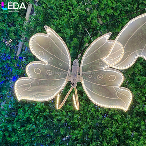 LEDA 60cm mariposa dinámica Navidad jardín luces decorativas al aire libre impermeable insecto paisaje luces - Product Image 3