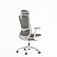 Dossier haut travail Silla appui-tête Anji dos PDG moderne tissu tournant pivotant réglable maille chaise de bureau