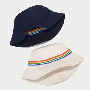 Nouveau Chapeau Bob Créatif Arc-en-ciel Réversible Respirant et Coupe-vent pour Pêcheur, Protection Solaire, Voyage et Activités de Plein Air - Product Image 3