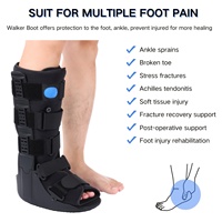 Botte de marche orthopédique gonflable en néoprène pour stabilisateur de cheville médical, pour entorse et fracture de la cheville - Botte de marche Cam