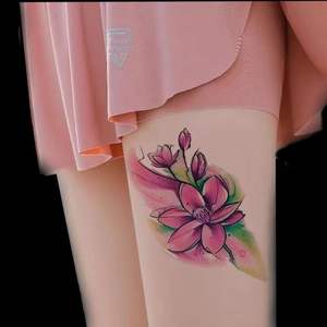 Autocollants de <span class=keywords><strong>tatouage</strong></span> temporaires en papier blanc, sexy, durables, résistants aux rayures, pour le visage, le corps, hommes, femmes, enfants, tigre, loup, crâne de la mort, henné - Product Image 2