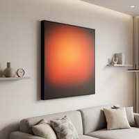 LUZ Sonnenaufgang-Lichtbox Quadratische Acryl-Gemäldebox mit APP-Steuerung und Fernbedienung Hintergrundbeleuchtete Sonnenaufgang-Lichtbox für Wohnzimmer Heim-Deko