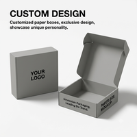 Boîte cadeau personnalisée avec insert gaufré et estampé à chaud en feuille d'or, type épaule, vente directe fabricant OEM pour petites entreprises