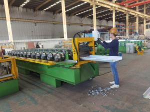 스탠딩 솔기를 만드는 저렴한 지붕 시트 금속 루핑 롤 성형 기계 판매 비용 - Product Image 4