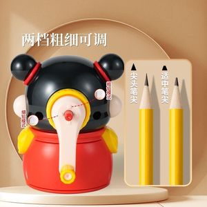 Sacapuntas Dingbang Nezha de 6-8 mm con manivela manual para niños, diseño de dibujos animados - Product Image 5