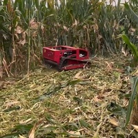 Operasi Aman Penghentian Darurat Kualitas Handal Bersertifikasi CE FCC 45 ° Mesin Pemotong Rumput Bertenaga Bensin, Beroda Rantai, Daya Hisap Tinggi, dan Dapat Mengisi Daya Sendiri