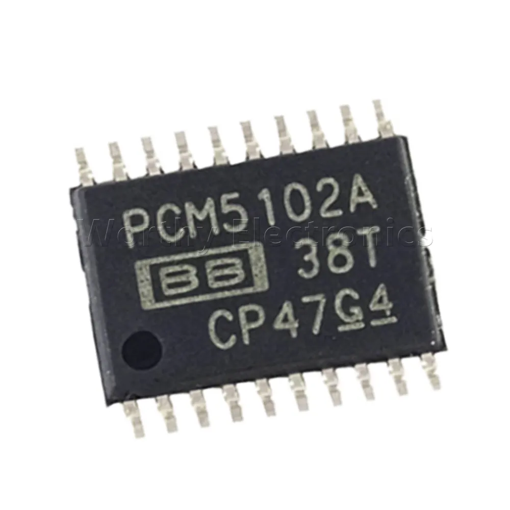 Integrateds Circuit audio digital to analog converter TSSOP20 PCM5102A PCM5102APWR data collection for HDTV receiver