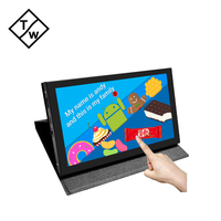 TC703 1024x600 Cadre en métal Écran tactile capacitif de 7 pouces Moniteur portable Écran tactile portable