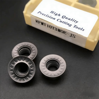 Outils de tournage CNC, plaquettes en carbure PVD, lames de fraise pour usinage, résistance à l'usure RPMT1204MOE-JS LF6018 personnalisables