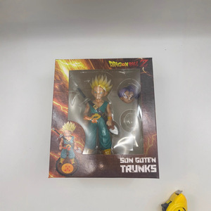 Figurines d'action Dragon Ball en gros, <span class=keywords><strong>Trunks</strong></span> avec deux sculptures de tête, <span class=keywords><strong>figurine</strong></span> d'anime <span class=keywords><strong>Super</strong></span> <span class=keywords><strong>Saiyan</strong></span>, modèle de jouet en boîte - Product Image 4